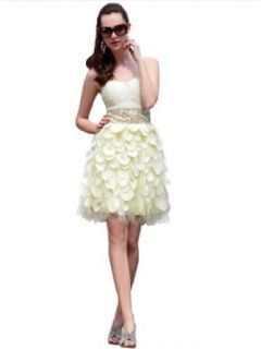 Topwedding Sweetheart Petals Skirt Cocktail Dress