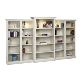 A&E Wood Designs Hampton 85 Bookcase HAMPWALL5 pearlwhite