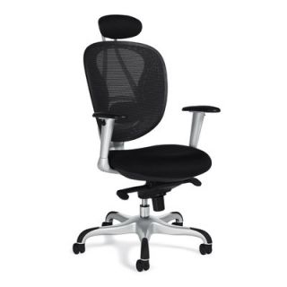 Offices To Go Mesh Executive Chair with Headrest OTG11690B