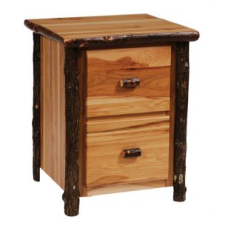 Fireside Lodge Hickory 2 Drawer File Cabinet 871 Finish Traditional