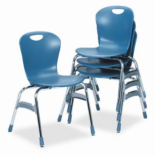 Virco Ergonomic Armless Stacking Chair VIRZU41840 Seat Finish Blueberry