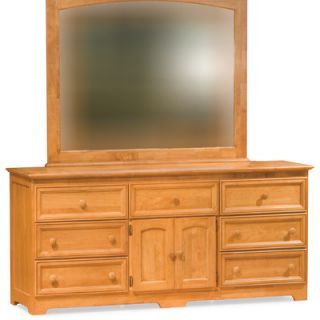 Atlantic Furniture Manhattan 7 Drawer Dresser with Mirror AC717621 Finish Ca