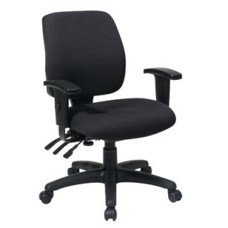 Office Star Work Smart Mid Back Dual Function Ergonomic Office Chair 33320