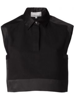 3.1 Phillip Lim Cropped Collared Tank   Curve