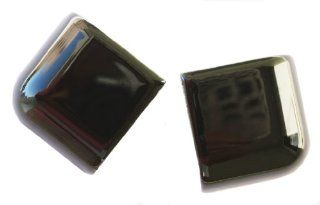 American Olean 2x2 Mudcap Outer Corner Gloss Black Tile   Ceramic Tiles  
