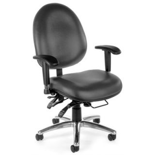 OFM 24 Hour Computer Mid Back Confrence Chair 247 Seat/Back Color and Materia
