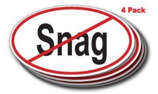 Anti Snag Oval Sticker 4 pack 