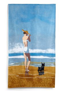 Sand My Regards Beach Towel in 1937  Mod Retro Vintage Bath