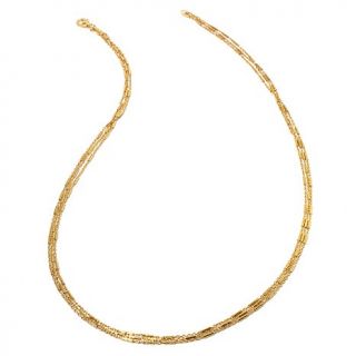 Technibond® Triple Strand Diamond Cut 18" Chain Necklace