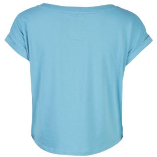 Tokyo Laundry Womens Cropped Collegic T Shirt   Bright Blue      Womens Clothing