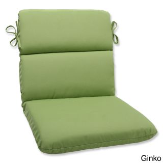 Pillow Perfect Outdoor Solid Rounded Corners Chair Cushion With Sunbrella Fabric