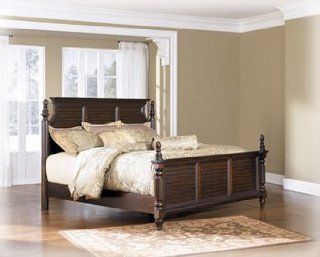 Shop Traditional Classics Queen Master Bed in DarkBrown at the  Furniture Store