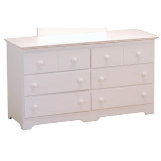 Atlantic Furniture Windsor 6 Drawer Dresser C 6965 Finish White
