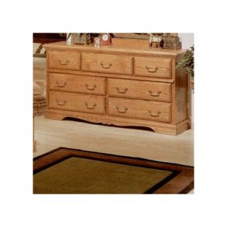 Bebe Furniture Country Heirloom 7 Drawer Dresser 500 N/C / 500 N/C LIGHT Fini
