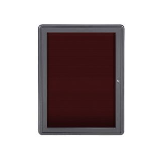 Ghent 34 x 24 1 Door Ovation Letterboard GEX1074 Surface Color Burgundy, F
