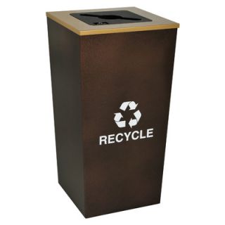 Ex Cell Metal Products Metro Indoor Recycling Receptacle RC MTR 34 R