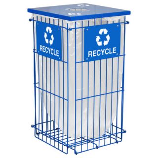 Ex Cell Metal Products Clean Grid Outdoor Recycling Receptacle RGU 1836 C RBL
