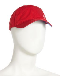 Twill Baseball Hat, Red