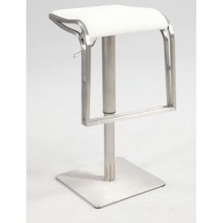 Chintaly 22 Adjustable Bar Stool with Cushion 0897 AS BLK / 0897 AS WHT Colo