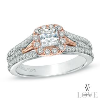 Vera Wang LOVE Collection 1 CT. T.W. Princess Cut Diamond Engagement