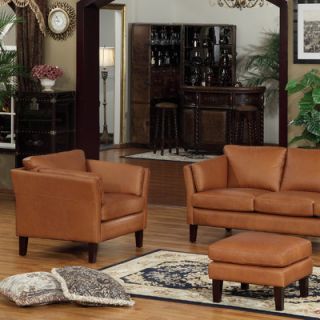 Lazzaro Leather Arm Chair and Ottoman 1077 10 #2