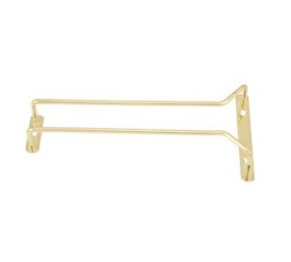 Winco 10 in Wire Glass Hanger, Brass Plated