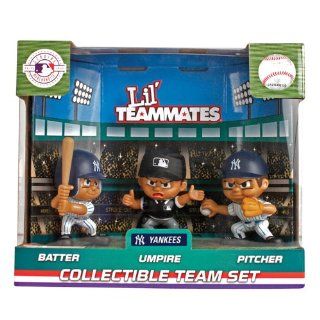 MLB New York Yankees Lil' Teammates (Pack of 3)  Miniature Toy Figures  Sports & Outdoors