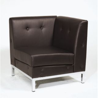Ave Six Wall Street Corner Chair WST51C Color Espresso