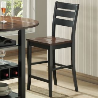 Bernards Ridgewood Bar Stool 5915 / 5917 / 5919 Finish Black / Mahogany