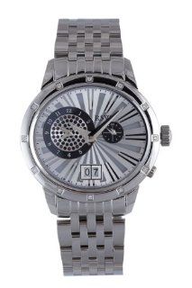 RSW Men's 9140.BS.S0.5.D0 Consort Oval Silver Dial Steel Diamond Dual Time Date Watch at  Men's Watch store.