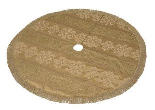 Shavel Home 60 Inch Tuscany Gold Tree skirt, Single Pack   Bed Skirts