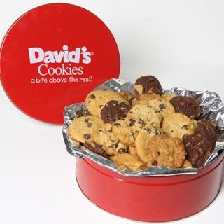 David's Cookies Assorted Minibites 2lb Tin  Gourmet Baked Goods Gifts  Grocery & Gourmet Food