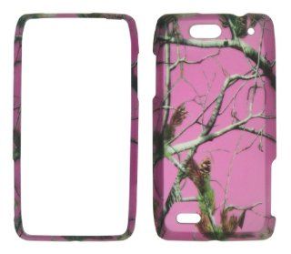 2D Pink Camo Realtree Motorola Droid 4 / XT894 Case Cover Phone Hard Cover Case Snap on Faceplates Cell Phones & Accessories