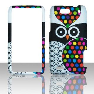 2D Dots Owl Motorola Droid 4 / XT894 Case Cover Phone Hard Cover Case Snap on Faceplates Cell Phones & Accessories