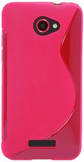 JUJEO Slim Fit Gel Skin for HTC X920E Butterfly   Non Retail Packaging   Pink Cell Phones & Accessories