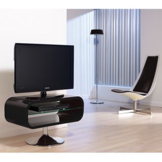 Techlink Opod 32 TV Stand OP80 Finish Black with Chrome base