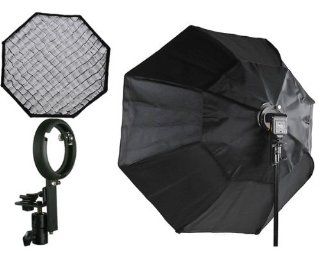 Off Camera Flash Octagon Softbox 37" Octagon Soft box Studio Photography Honeycomb Grid Softbox with Flash Mounting for Nikon Canon Flashes LBW895GD  Photographic Lighting Soft Boxes  Camera & Photo