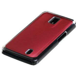 MYBAT LGVS920HPCBKCO005NP Premium Metallic Cosmo Case for LG Spectrum VS920   1 Pack   Retail Packaging   Red Cell Phones & Accessories