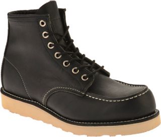 Red Wing Heritage 9075/9106   6 Moc Toe   Black Harness Leather