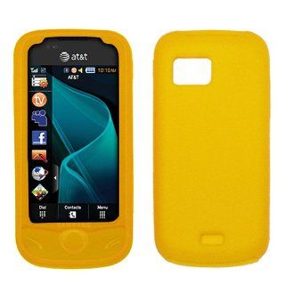 Yellow Soft Silicone Gel Skin Case Cover for Samsung Mythic SGH A897 Cell Phones & Accessories