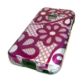 Samsung Galaxy Attain 4G R920 Purple Flower Design HARD Case Cover Skin METRO PCS Cell Phones & Accessories