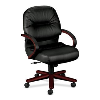 HON Managerial Mid Back Chair 2192 Color Mahogany/Black