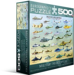 Military Helicopters Puzzle, 500 Piece Toys & Games