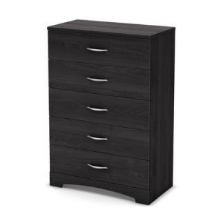 South Shore Step One 5 Drawer Chest 3160035/3107035 Finish Grey Oak
