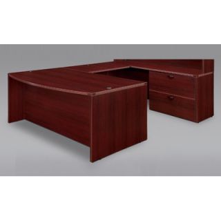 DMi Fairplex Right / Left Lateral File U Executive Desk with Grommet Holes an