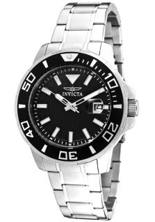 Invicta 1417  Watches,Mens Pro Diver Black Dial Stainless Steel, Casual Invicta Quartz Watches