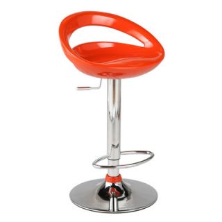 Eurostyle Agnes 23 Adjustable Bar Stool 0435X Color Orange