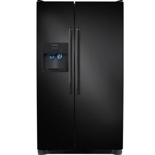 Frigidaire 26 cu ft Side by Side Refrigerator with Single Ice Maker (Black)