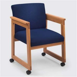 Lesro Classic Tapered Guest Arm Chair with Sled Base C140