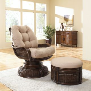 Hospitality Rattan Legacy Chair and Ottoman 2 PC SET 705 ATQ Color Beige